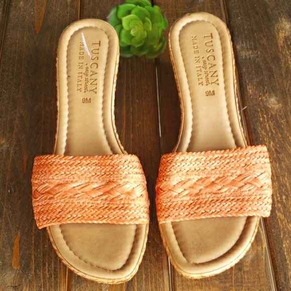 Tuscany women's Wedge sandals size 9 - Picture 8 of 11